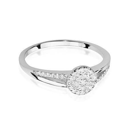 Przejdź do produktu Pierścionek zaręczynowy z białego złota z diamentami 0,18ct Fire Of Love 