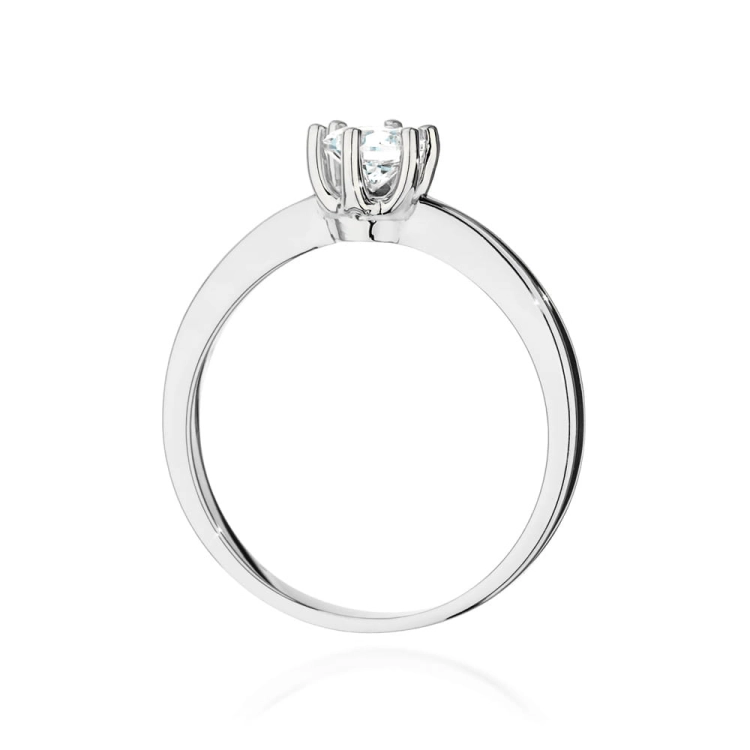 Pierścionek zaręczynowy z białego złota z diamentem 0,40ct Fire Of Love
