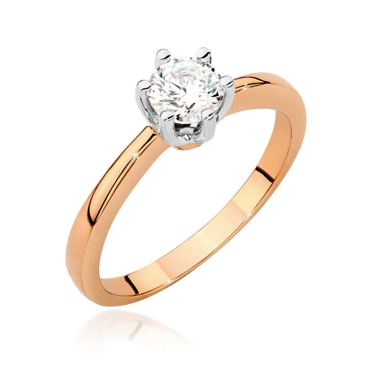 Pierścionek zaręczynowy z różowego złota z diamentem 0,50ct Fire Of Love