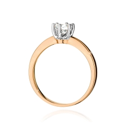Pierścionek zaręczynowy z różowego złota z diamentem 0,50ct Fire Of Love