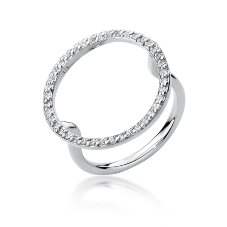 Przejdź do produktu Pierścionek zaręczynowy z białego złota z diamentami 0,20ct Fire Of Love 
