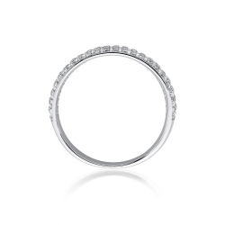 Pierścionek zaręczynowy z białego złota z diamentami 0,23ct Fire Of Love