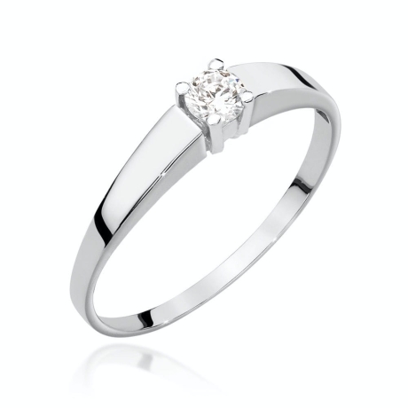 Przejdź do produktu Pierścionek zaręczynowy z białego złota z diamentem 0,25ct Fire Of  Love