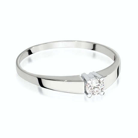 Przejdź do produktu Pierścionek zaręczynowy z białego złota z diamentem 0,25ct Fire Of  Love