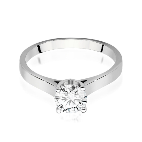 Przejdź do produktu Pierścionek zaręczynowy z białego złota z diamentem 0,70ct Fire Of Love 