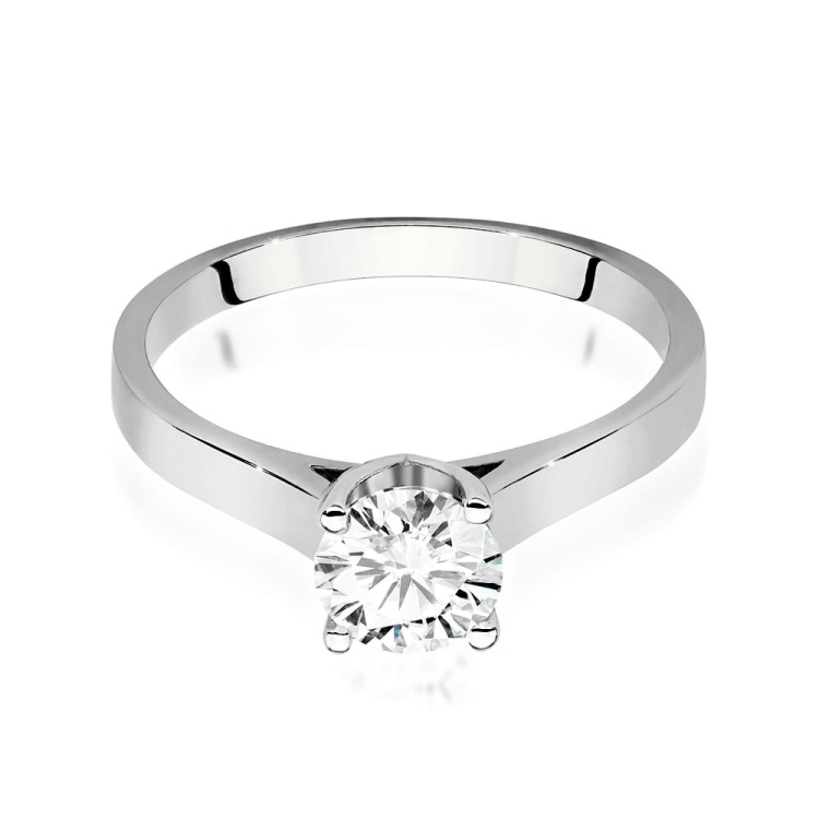 Pierścionek zaręczynowy z białego złota z diamentem 0,70ct Fire Of Love