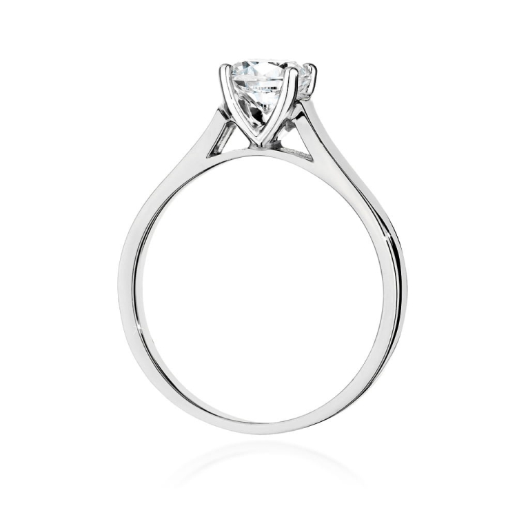 Pierścionek zaręczynowy z białego złota z diamentem 0,70ct Fire Of Love