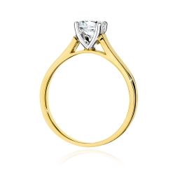 Pierścionek zaręczynowy z żółtego złota z diamentem 0,70ct Fire Of Love
