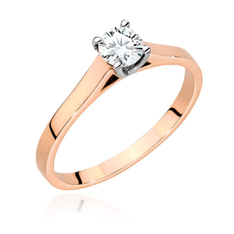 Pierścionek zaręczynowy z różowego złota z diamentem 0,50ct Fire Of Love