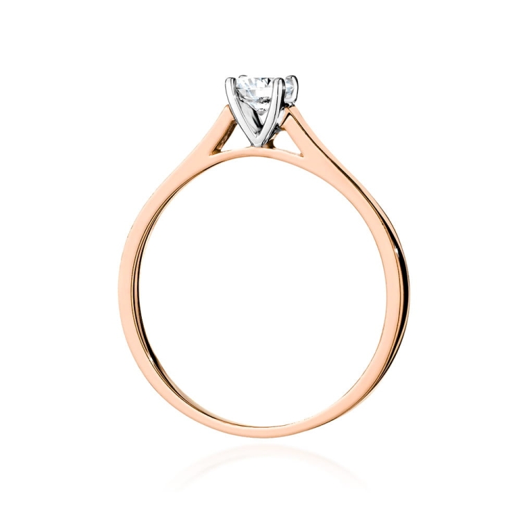 Pierścionek zaręczynowy z różowego złota z diamentem 0,50ct Fire Of Love
