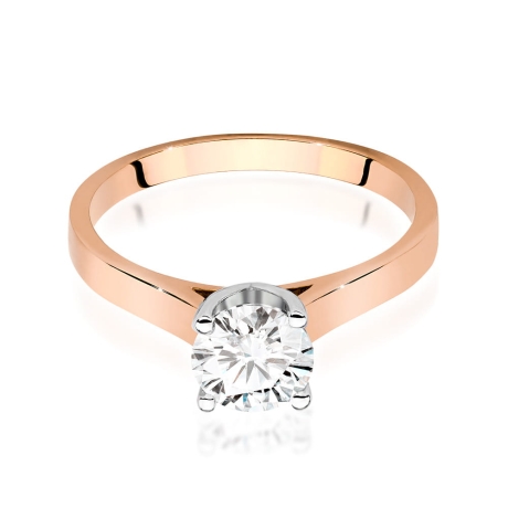 Przejdź do produktu Pierścionek zaręczynowy z różowego złota z diamentem 1,00ct Fire Of Love 
