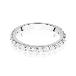 Pierścionek zaręczynowy z białego złota z diamentami 0,34ct Fire Of Love
