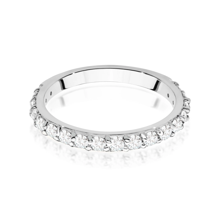 Pierścionek zaręczynowy z białego złota z diamentami 0,34ct Fire Of Love