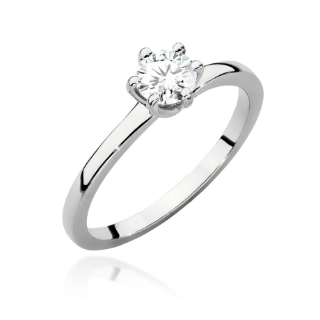 Przejdź do produktu Pierścionek zaręczynowy z białego złota z diamentem 0,50ct Fire Of Love