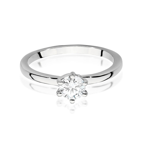 Przejdź do produktu Pierścionek zaręczynowy z białego złota z diamentem 0,50ct Fire Of Love