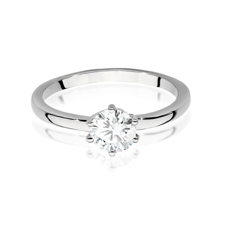 Przejdź do produktu Pierścionek zaręczynowy z białego złota z diamentem 0,70ct Fire Of Love