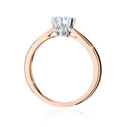 Pierścionek zaręczynowy z różowego złota z diamentami 0,56ct Fire Of Love