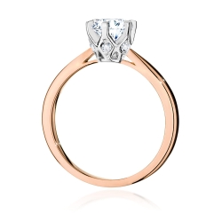 Pierścionek zaręczynowy z różowego złota z diamentami 1,06ct Fire Of Love