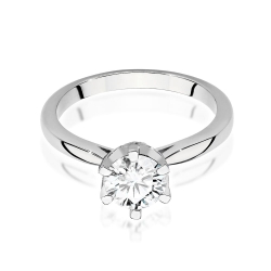 Pierścionek zaręczynowy z białego złota z diamentami 1,06ct Fire Of Love