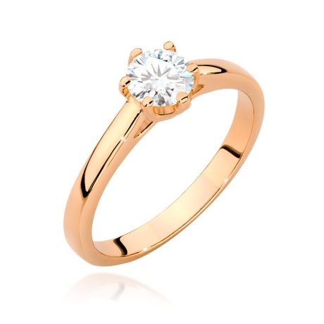 Przejdź do produktu Pierścionek zaręczynowy z różowego złota z diamentem 0,50ct Fire Of Love