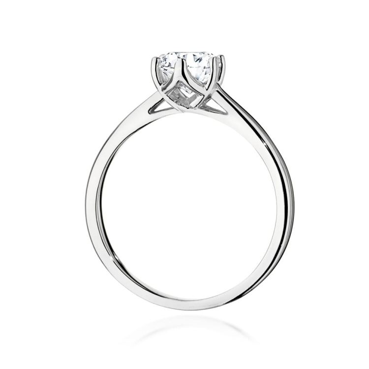 Pierścionek zaręczynowy z białego złota z diamentem 0,70ct Fire Of Love