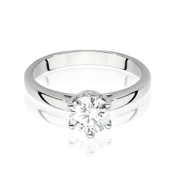 Pierścionek zaręczynowy z białego złota z diamentem 1,00ct Fire Of Love