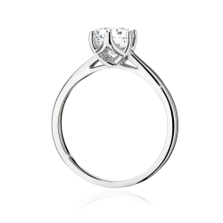 Pierścionek zaręczynowy z białego złota z diamentem 1,00ct Fire Of Love