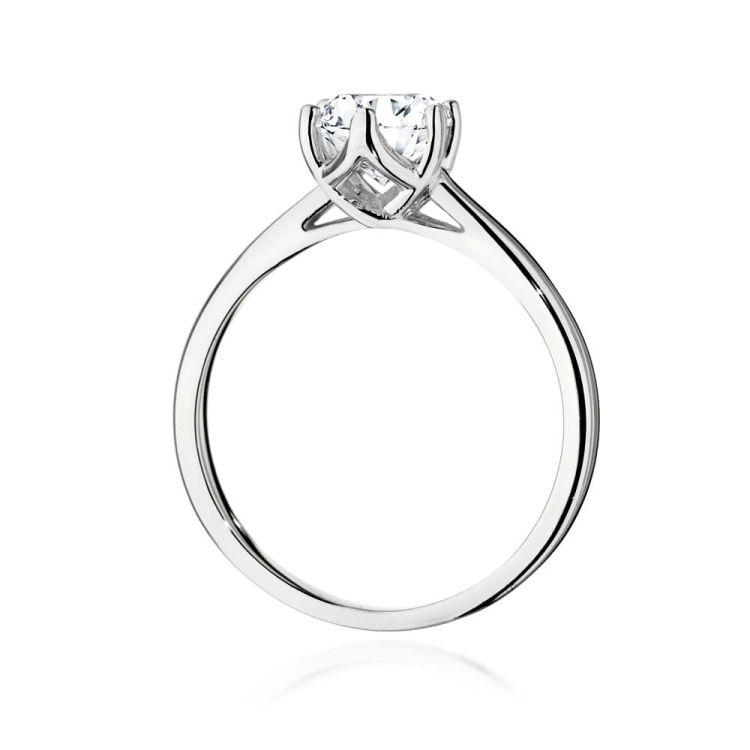 Pierścionek zaręczynowy z białego złota z diamentem 1,00ct Fire Of Love