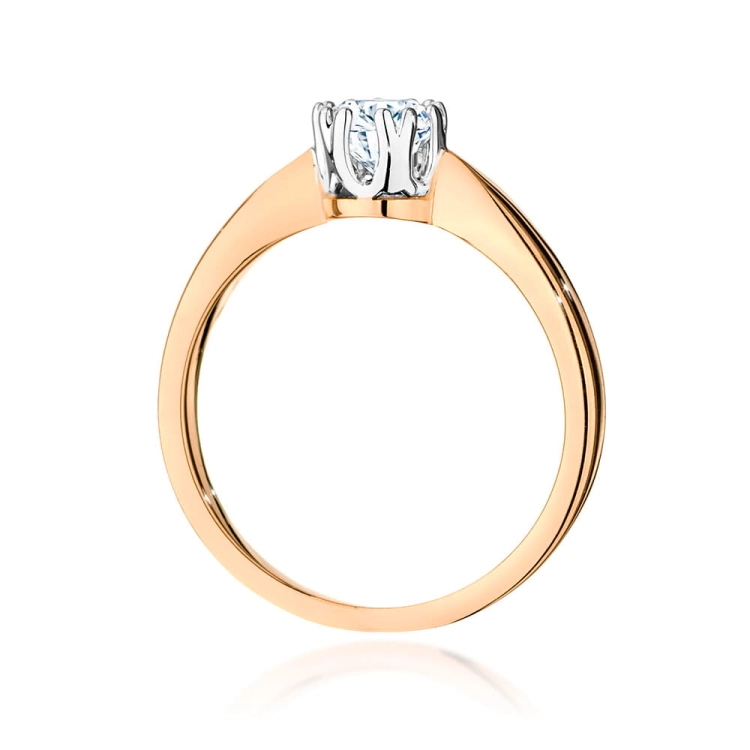 Pierścionek zaręczynowy z różowego złota z diamentem 0,40ct Fire Of Love