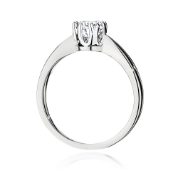 Pierścionek zaręczynowy z białego złota z diamentem 0,50ct Fire Of Love