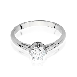 Pierścionek zaręczynowy z białego złota z diamentem 0,50ct Fire Of Love