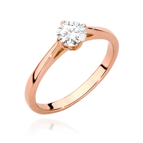 Przejdź do produktu Pierścionek zaręczynowy z różowego złota z diamentem 0,50ct Fire Of Love
