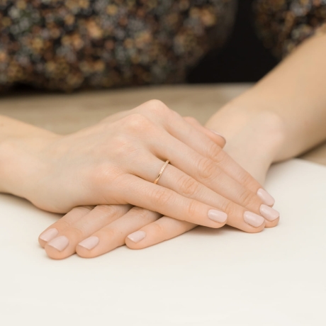 Przejdź do produktu Pierścionek zaręczynowy z różowego złota z diamentami 0,04ct Fire Of Love 