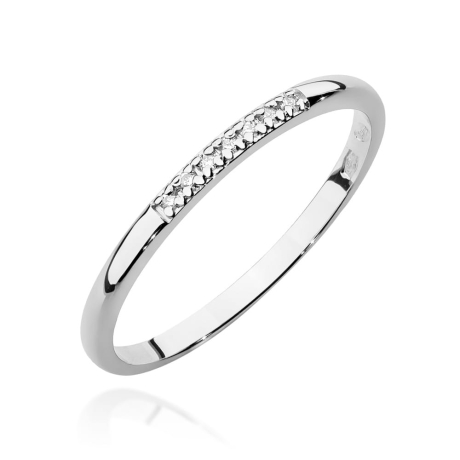 Przejdź do produktu Pierścionek zaręczynowy z białego złota z diamentami 0,04ct Fire Of Love