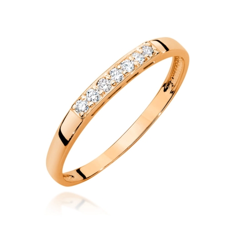 Przejdź do produktu Pierścionek zaręczynowy z różowego złota z diamentami 0,10ct Fire Of Love