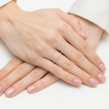 Przejdź do produktu Pierścionek zaręczynowy z żółtego złota z diamentami 0,07ct Fire Of Love