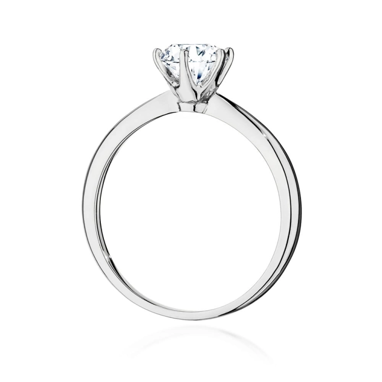 Pierścionek zaręczynowy z białego złota z brylantem 1,00ct Fire Of Love