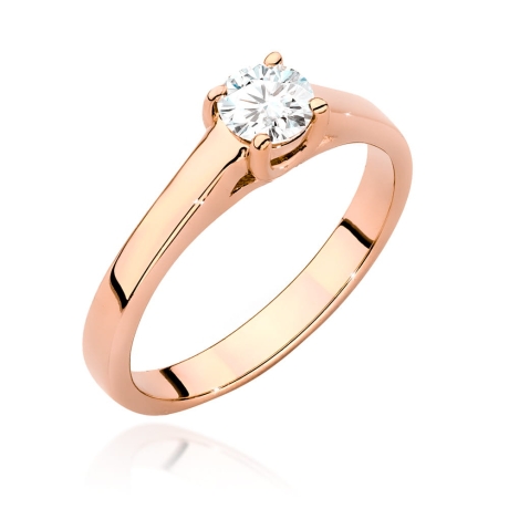 Przejdź do produktu Pierścionek zaręczynowy z różowego złota z diamentem 0,40ct Fire Of Love
