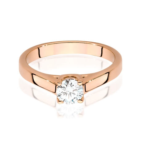 Przejdź do produktu Pierścionek zaręczynowy z różowego złota z diamentem 0,50ct Fire Of Love