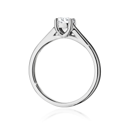 Pierścionek zaręczynowy z białego złota z diamentem 0,50ct Fire Of Love