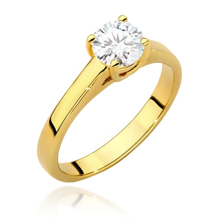Przejdź do produktu Pierścionek zaręczynowy z żółtego złota z diamentem 0,70ct Fire Of Love