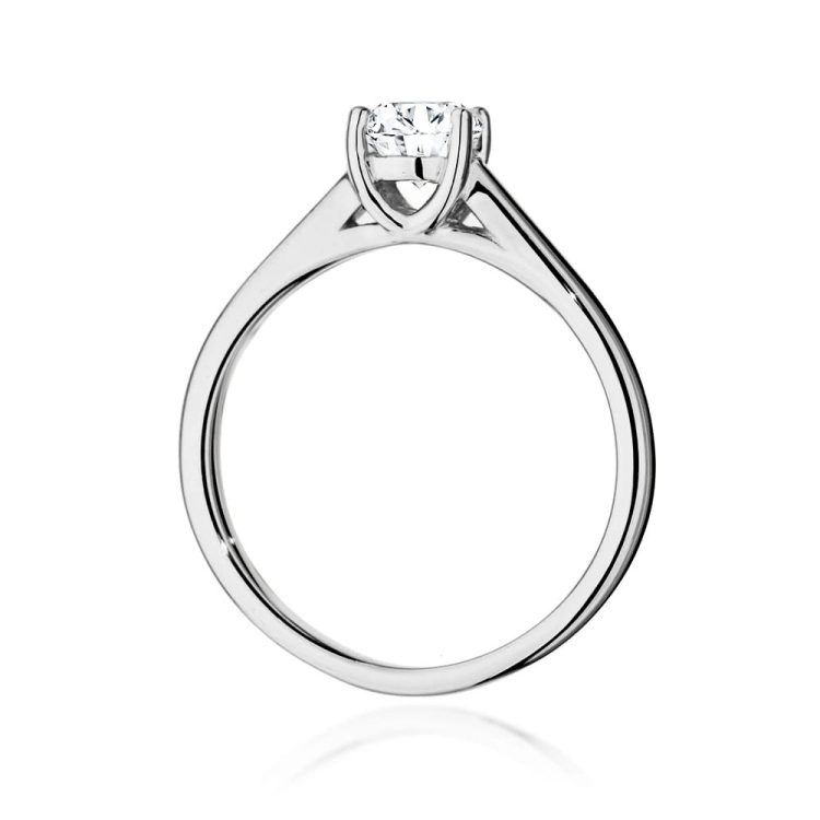 Pierścionek zaręczynowy z białego złota z diamentem 0,70ct Fire Of Love