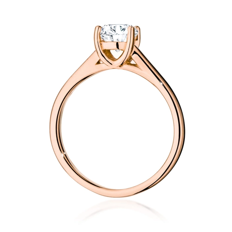 Pierścionek zaręczynowy z różowego złota z diamentem 1,00ct Fire Of Love