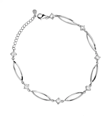 Przejdź do produktu Srebrna bransoletka 925 z cyrkoniami Silver