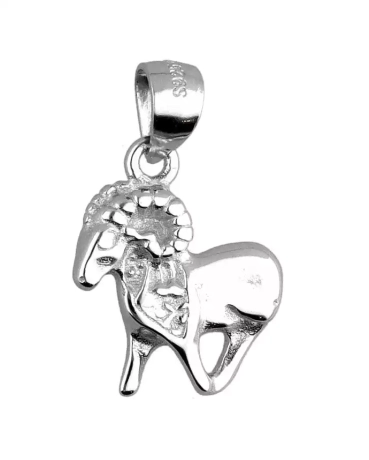 Przejdź do produktu Srebrna zawieszka znak zodiaku - baran