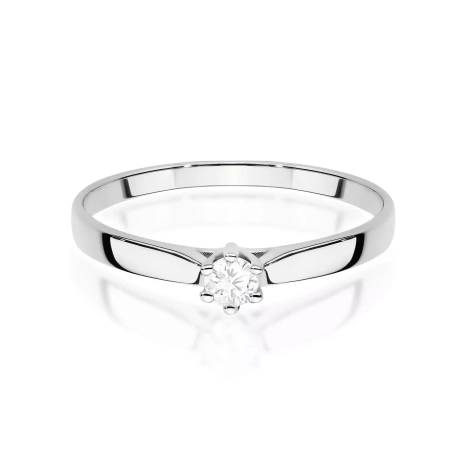 Przejdź do produktu  Pierścionek BW0222 Diament Laboratoryjny 0,20ct białe złoto