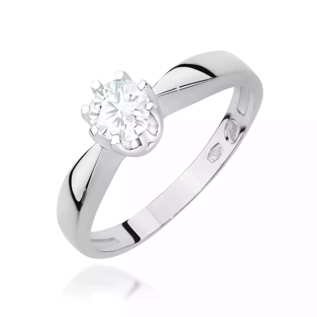 Przejdź do produktu Pierścionek BW0228 Diament Laboratoryjny 0,30ct białe złoto