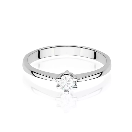 Przejdź do produktu Pierścionek BW0256 Diament Laboratoryjny 0,15ct białe złoto