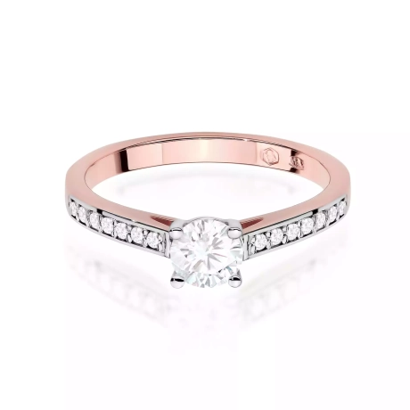 Przejdź do produktu Pierścionek BW0052 Diament Laboratoryjny 0,50ct różowe złoto