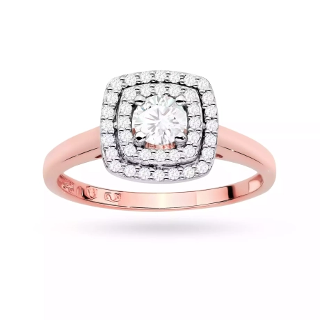 Przejdź do produktu Pierścionek BW0345 Diament Laboratoryjny 0,30ct różowe złoto